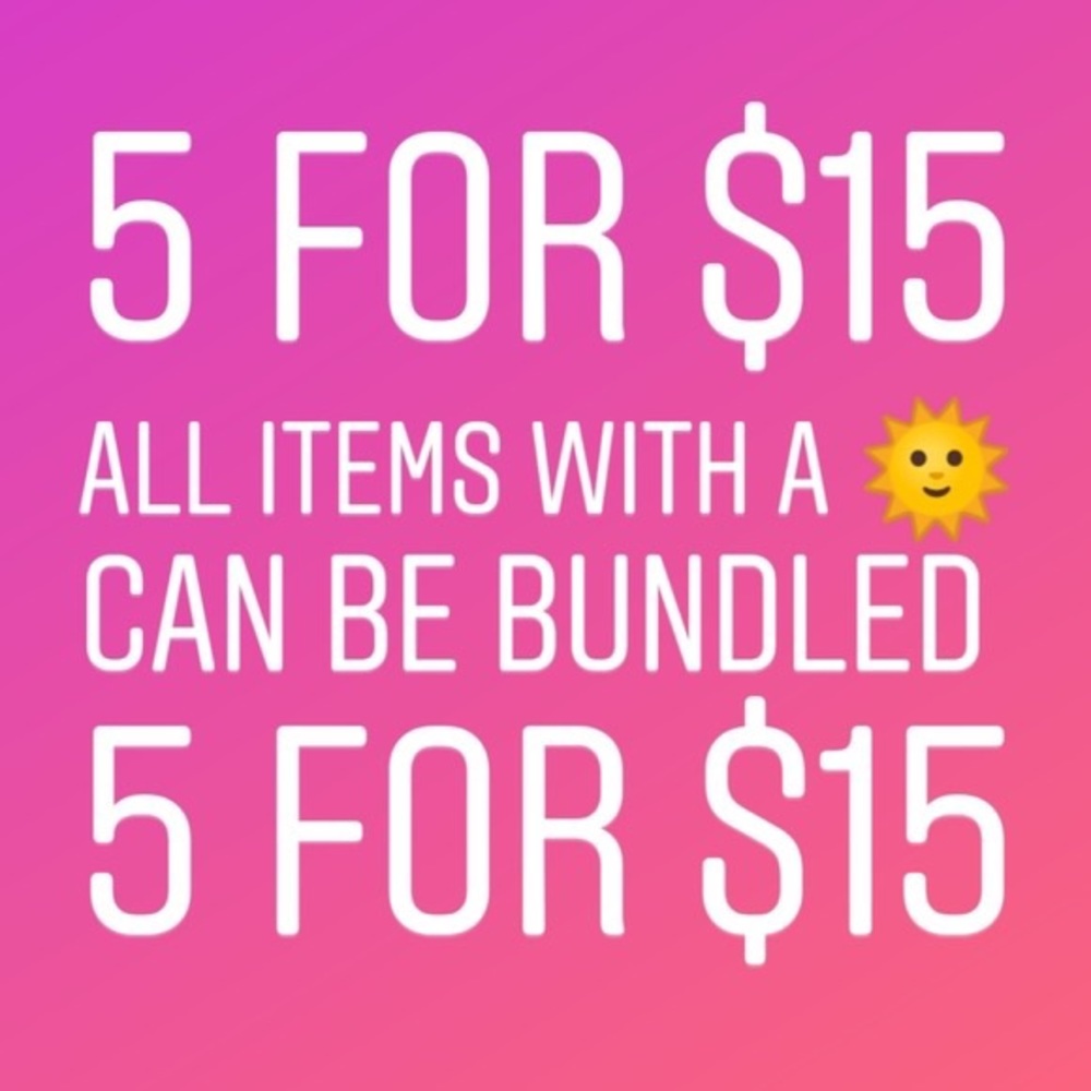 ✨5 FOR $15✨ SALE